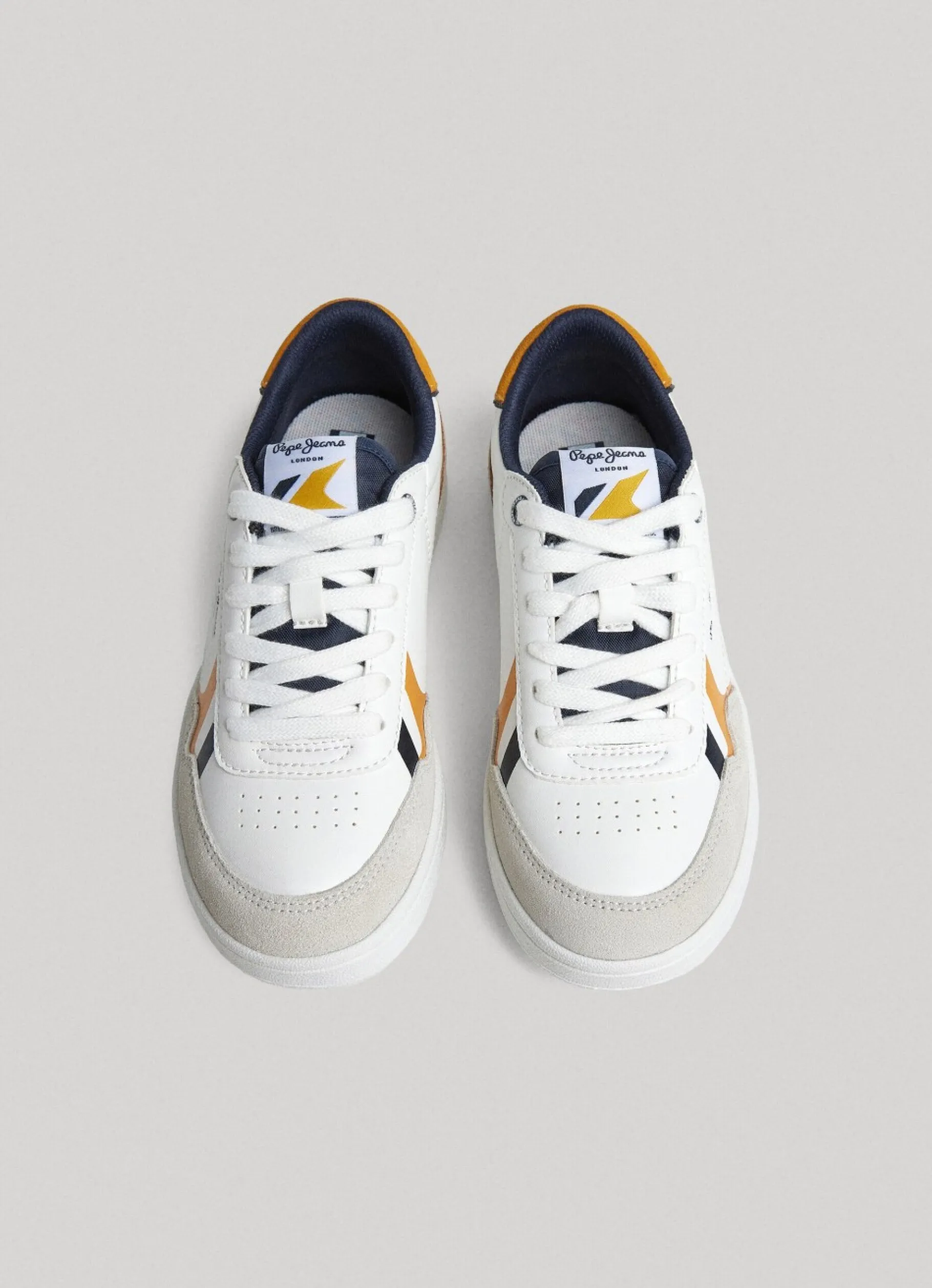 Boy Pepe Jeans Player Brit Leather Trainers