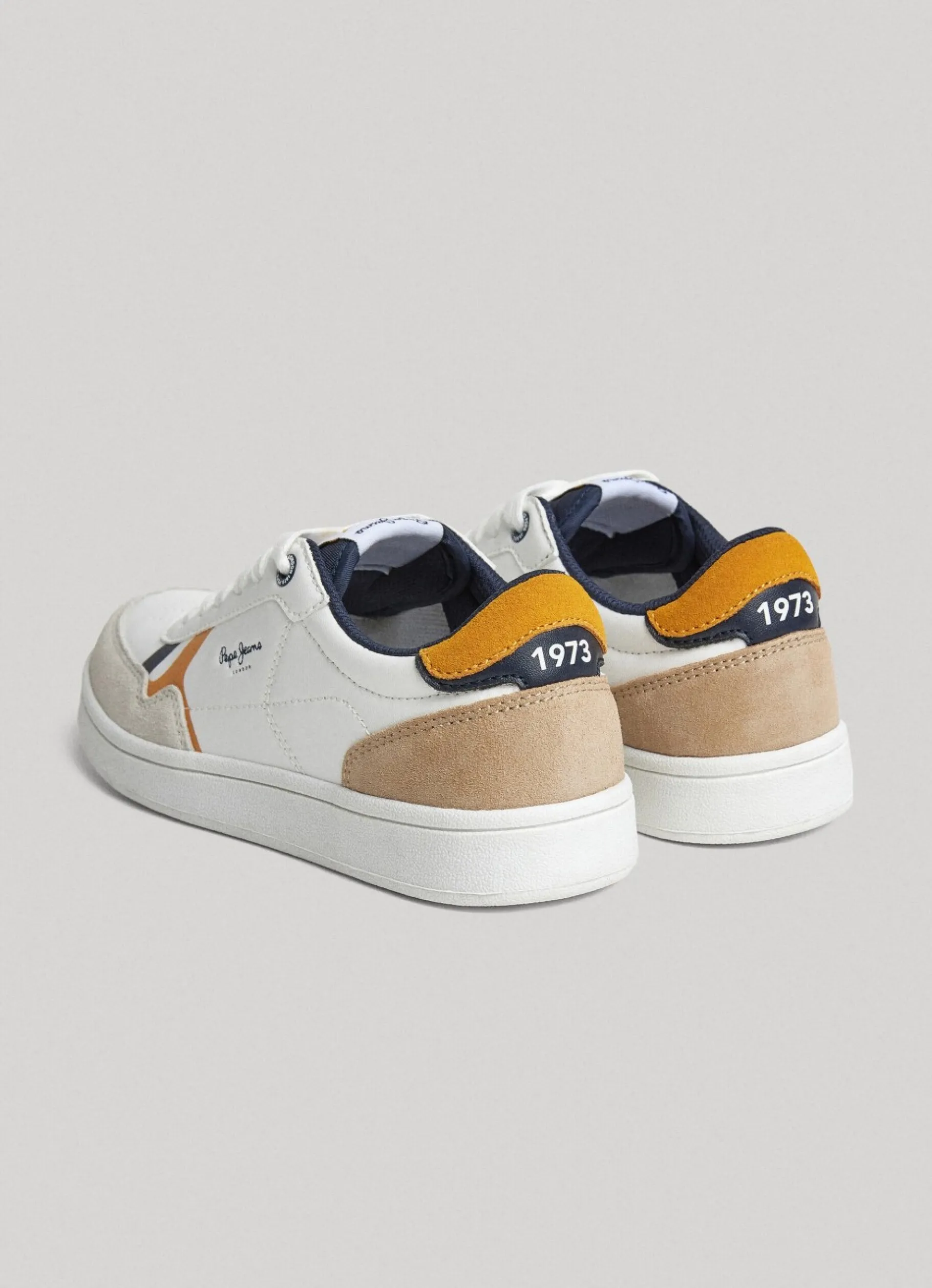 Boy Pepe Jeans Player Brit Leather Trainers