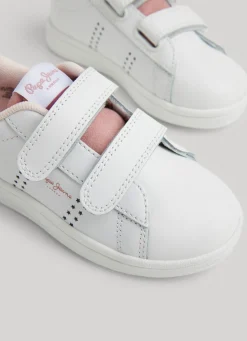 Girl Pepe Jeans Player Star Leather Trainers