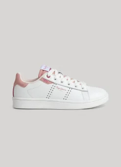 Girl Pepe Jeans Player Star Leather Trainers