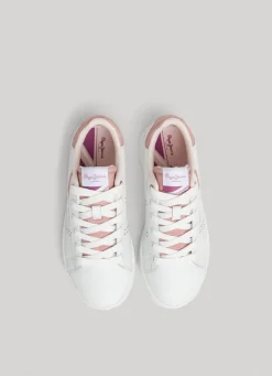 Girl Pepe Jeans Player Star Leather Trainers