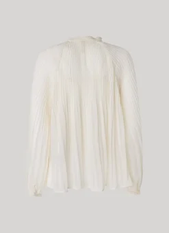 Women Pepe Jeans Pleated Chiffon Blouse