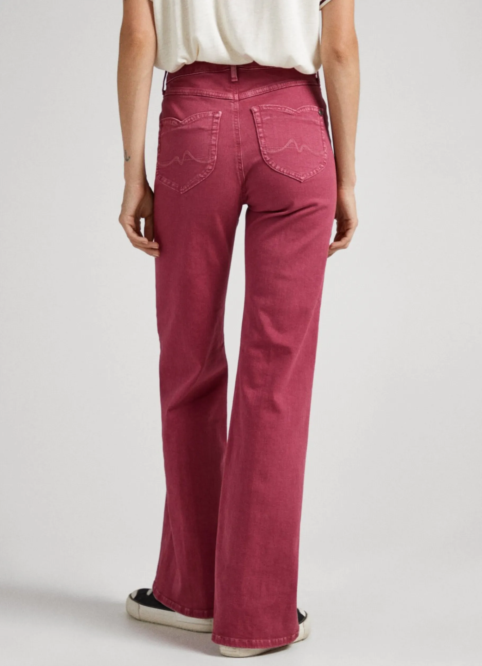 Women Pepe Jeans 5-Pocket Flare-Fit Trousers