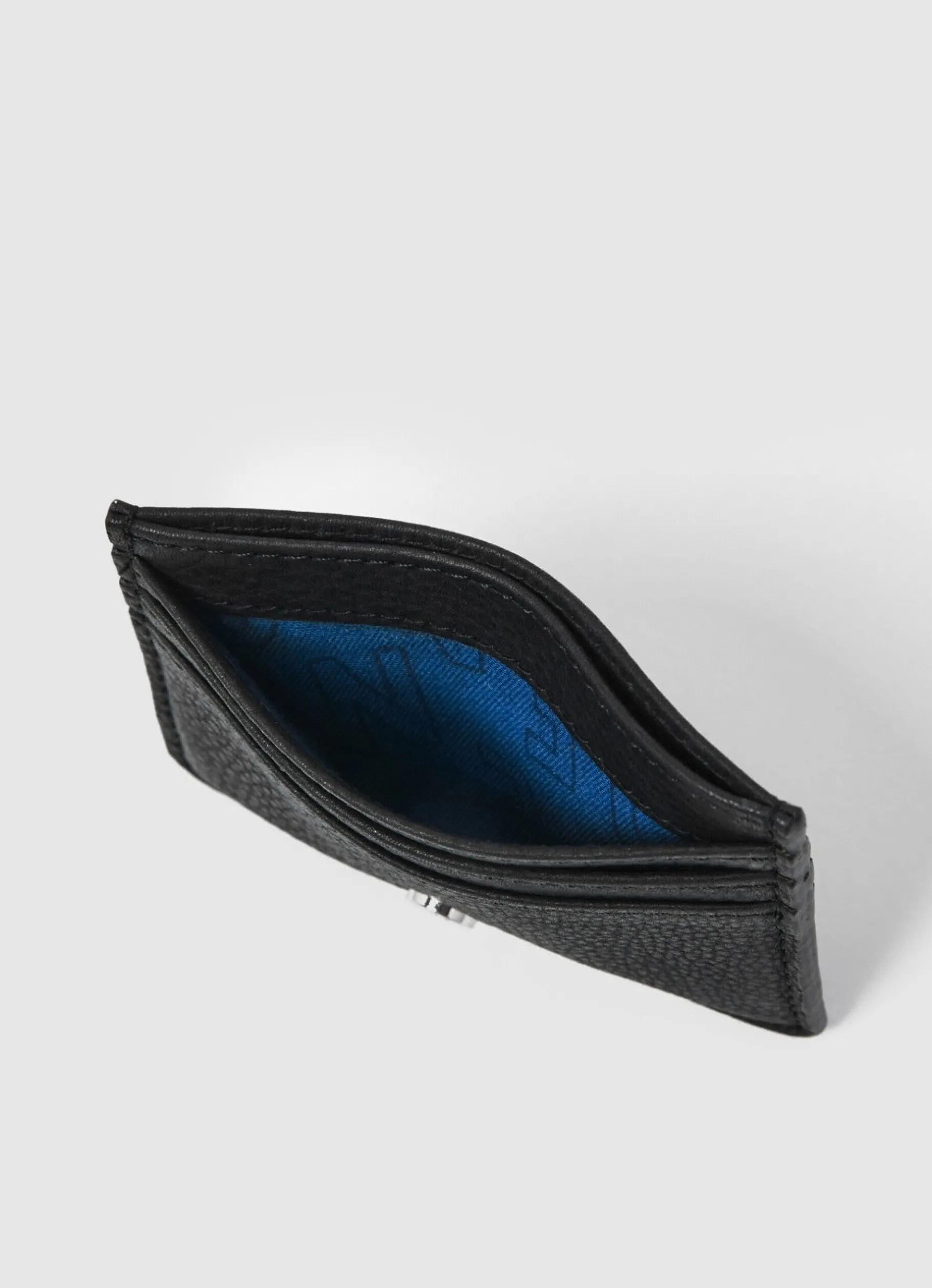 Men Pepe Jeans Printed Lining Leather Card Holder