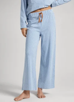 Women Pepe Jeans Printed Logo Cotton Pajama Set