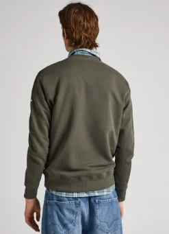 Men Pepe Jeans Printed Logo Cotton Sweatshirt