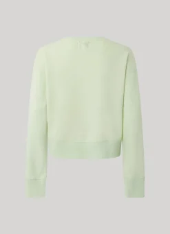 Women Pepe Jeans Printed Logo Cotton Sweatshirt