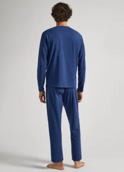 Men Pepe Jeans Printed Logo Cotton Trousers