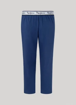 Men Pepe Jeans Printed Logo Cotton Trousers