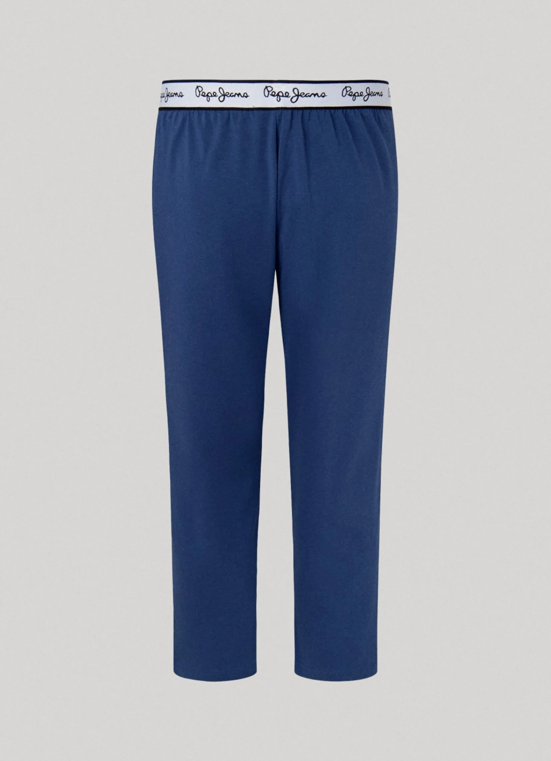 Men Pepe Jeans Printed Logo Cotton Trousers