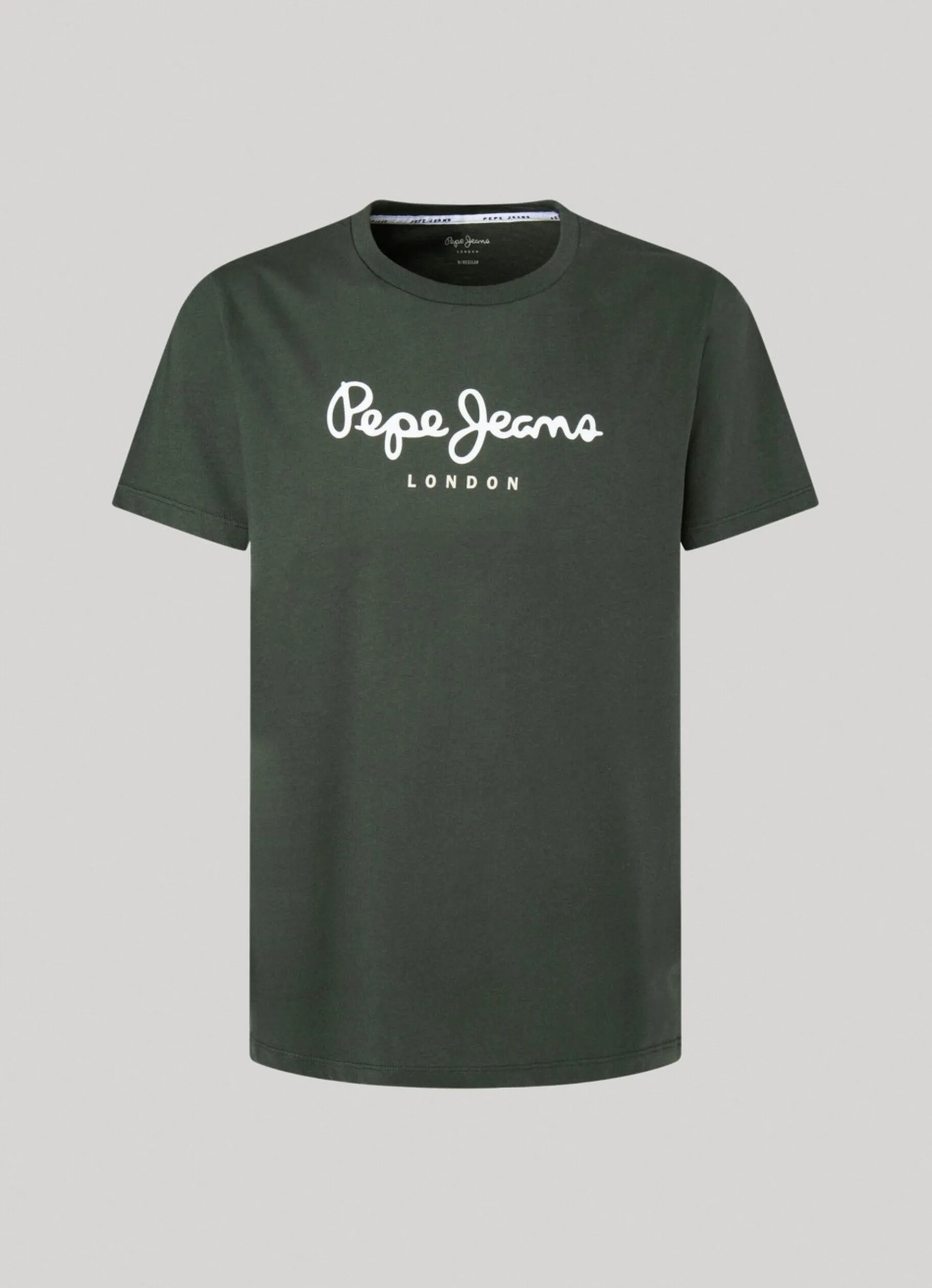 Men Pepe Jeans Printed Logo Cotton T-Shirt