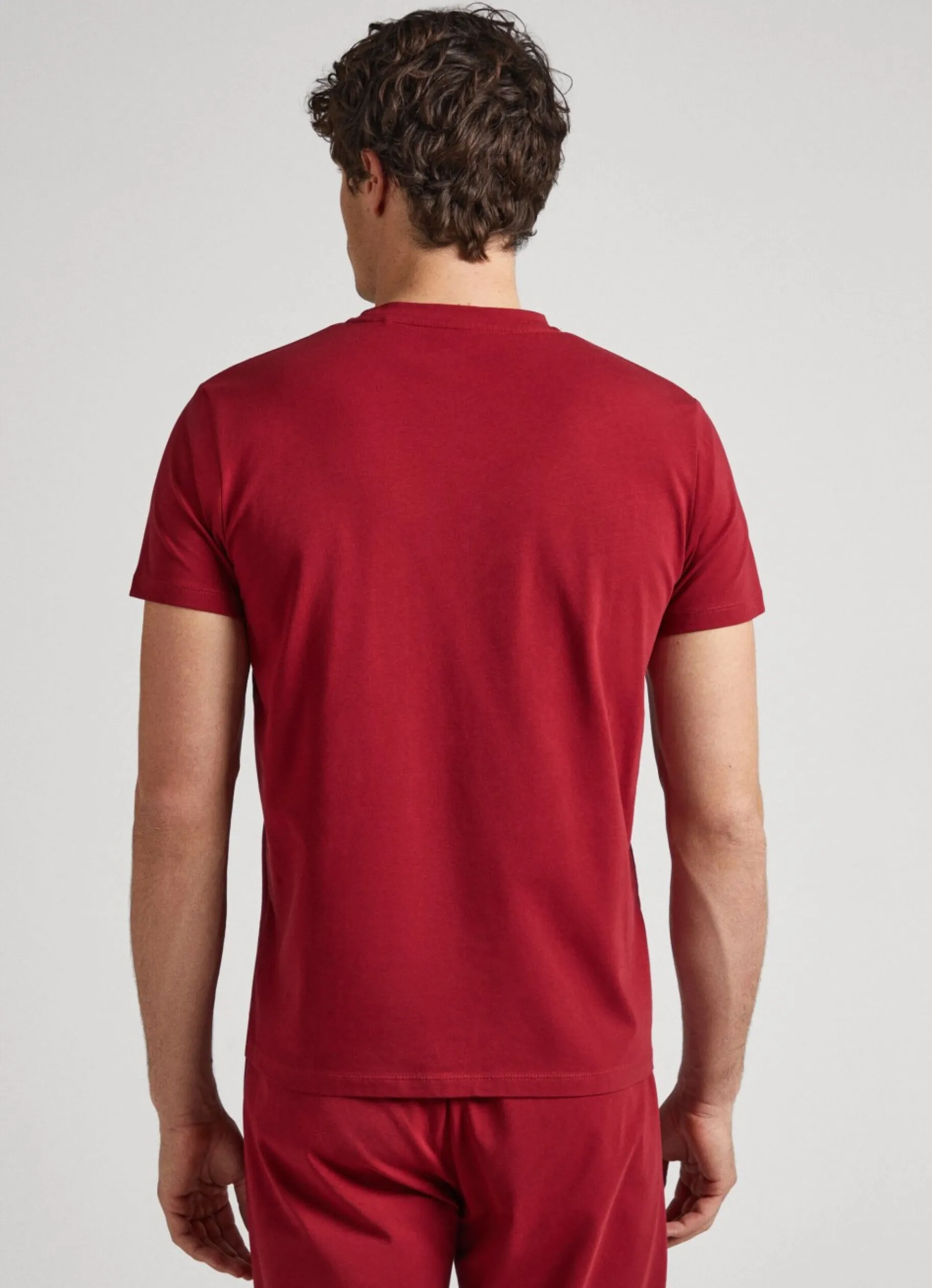 Men Pepe Jeans Printed Logo Cotton T-Shirt