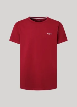 Men Pepe Jeans Printed Logo Cotton T-Shirt