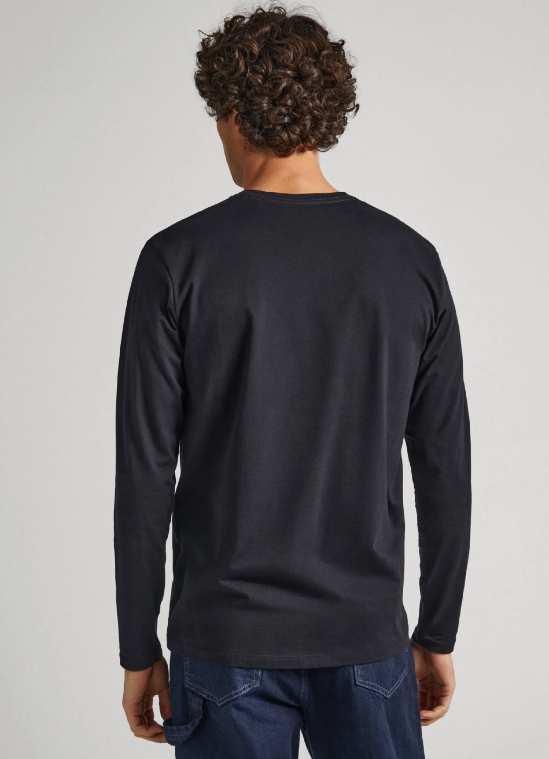 Men Pepe Jeans Printed Logo Cotton T-Shirt