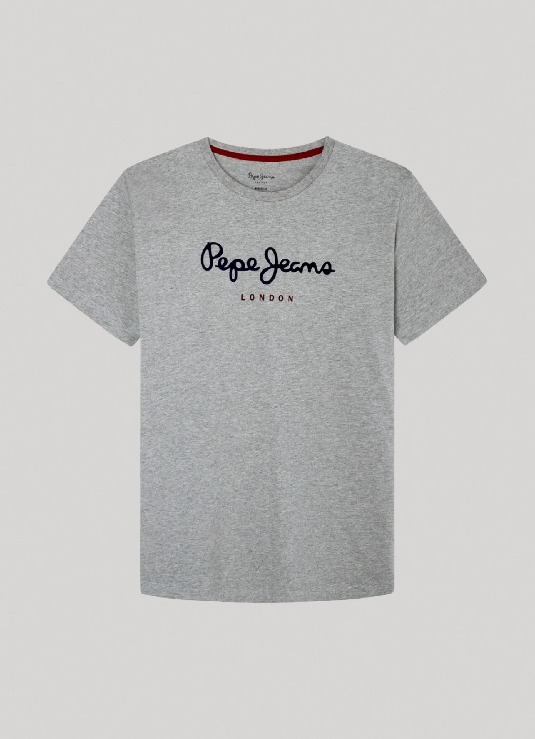 Men Pepe Jeans Printed Logo Cotton T-Shirt