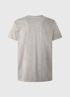Men Pepe Jeans Printed Logo Cotton T-Shirt