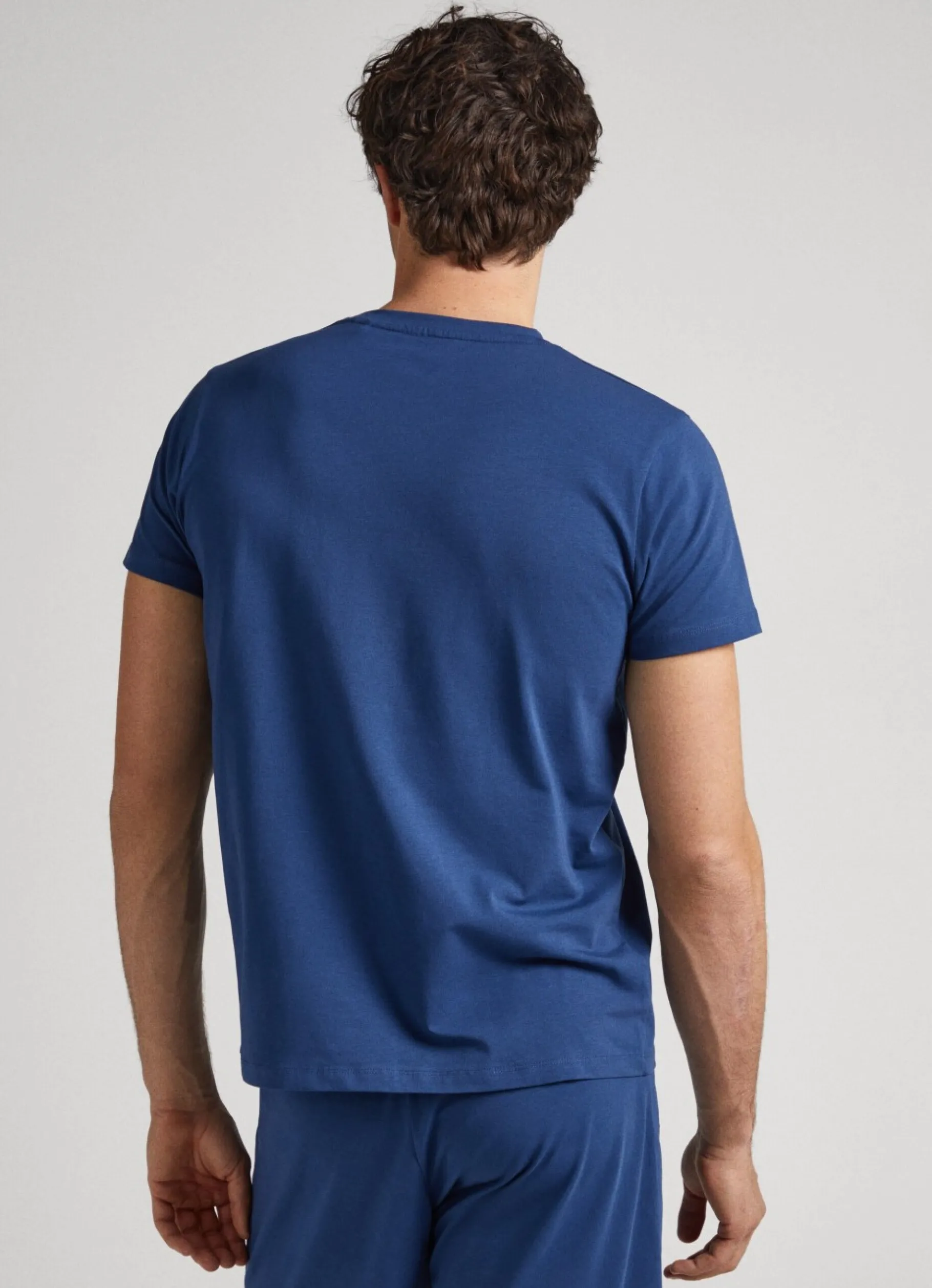 Men Pepe Jeans Printed Logo Cotton T-Shirt