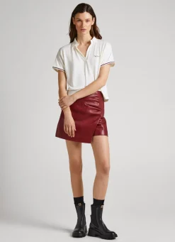 Women Pepe Jeans Printed Logo Polo Shirt
