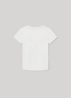 Boy Pepe Jeans Printed Logo T-Shirt