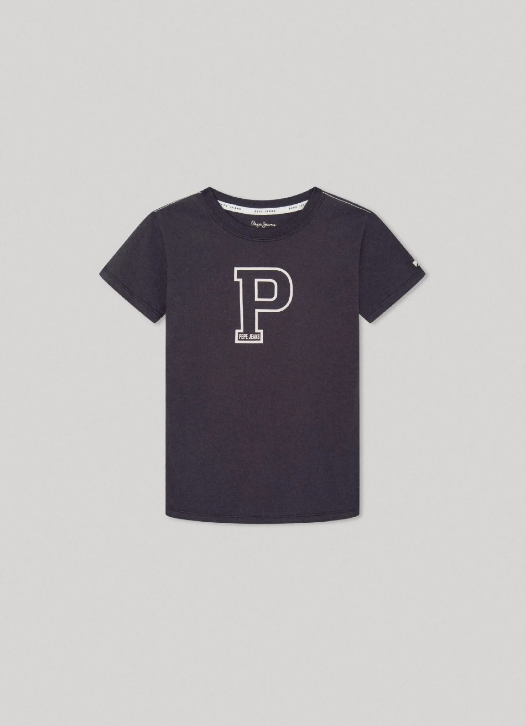 Boy Pepe Jeans Printed P Maxi Logo T-Shirt