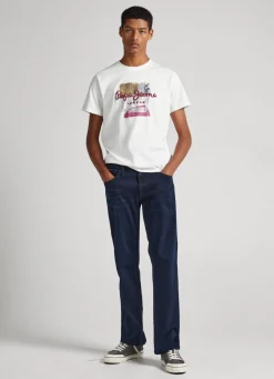 Men Pepe Jeans Puff Print T-Shirt