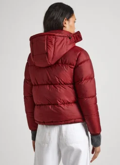 Women Pepe Jeans Puffer Jacket With Hood