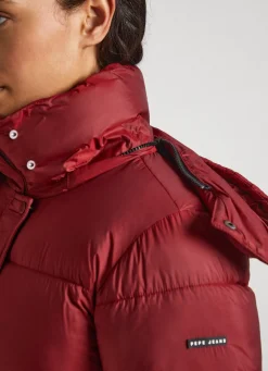 Women Pepe Jeans Puffer Jacket With Hood