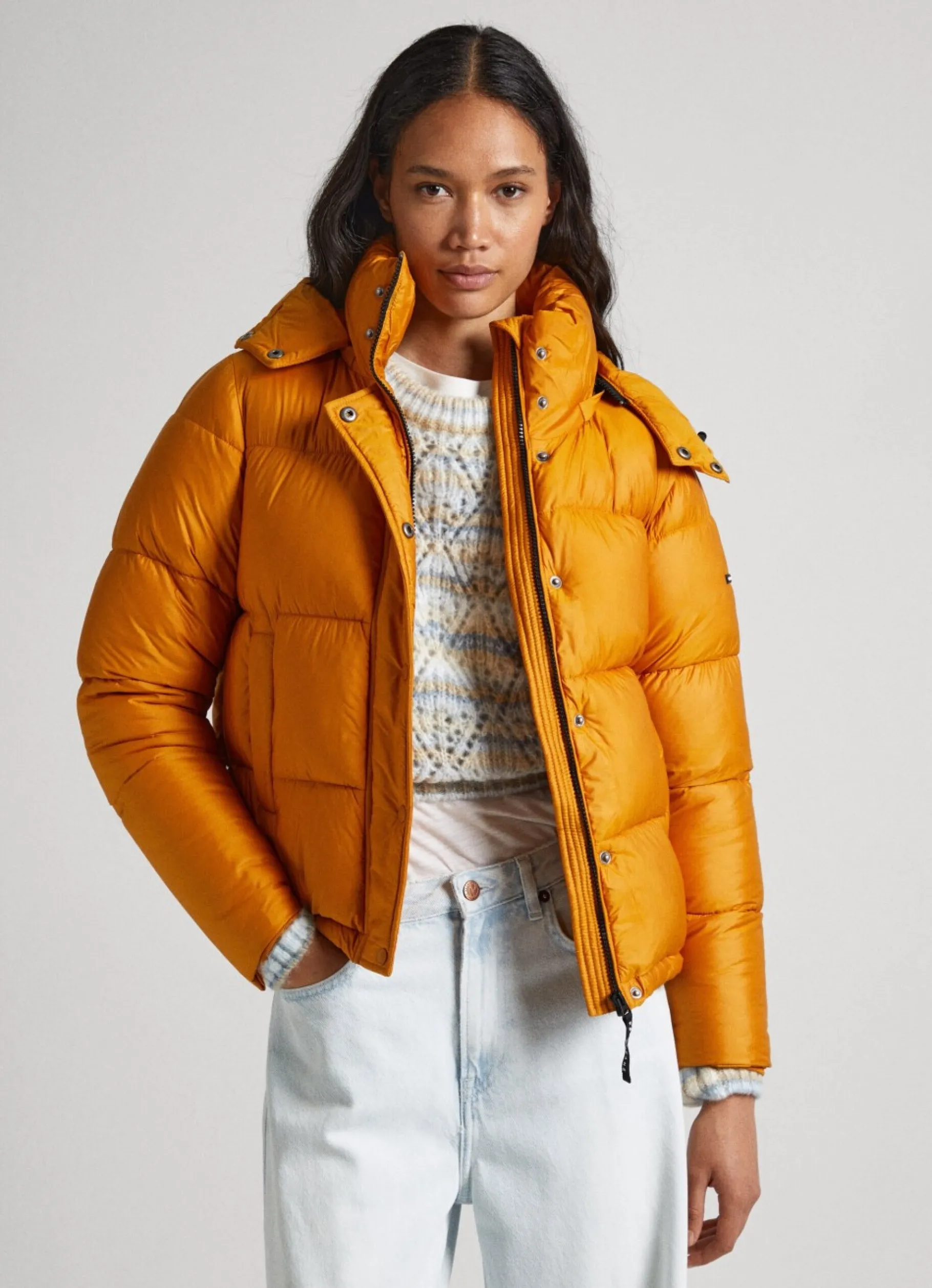 Women Pepe Jeans Puffer Jacket With Hood