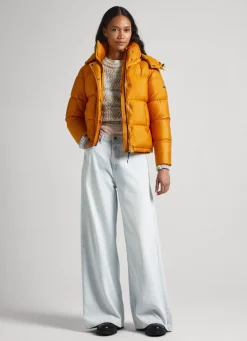 Women Pepe Jeans Puffer Jacket With Hood