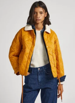 Women Pepe Jeans Quilted Down Jacket