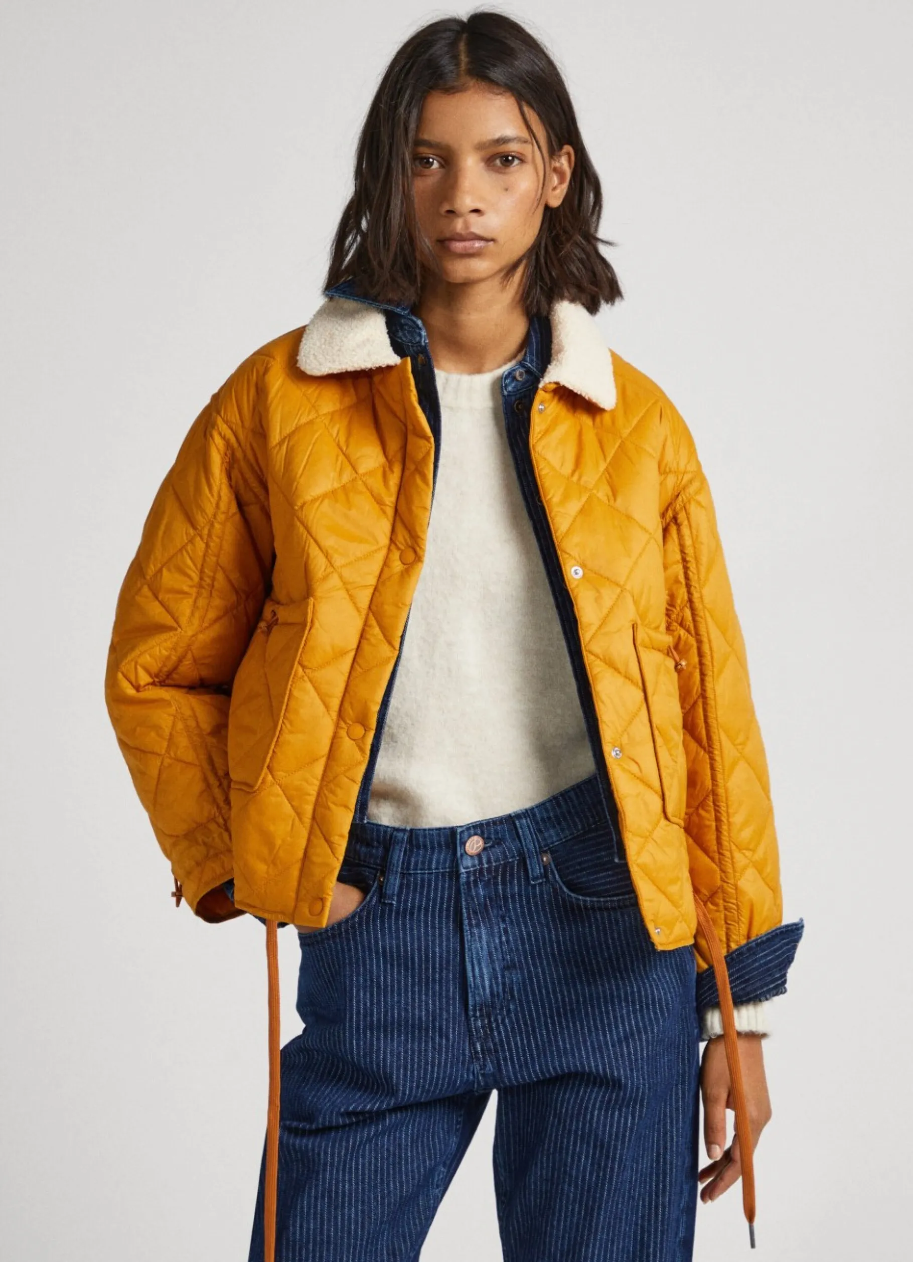 Women Pepe Jeans Quilted Down Jacket
