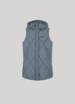 Girl Pepe Jeans Quilted Hooded Vest
