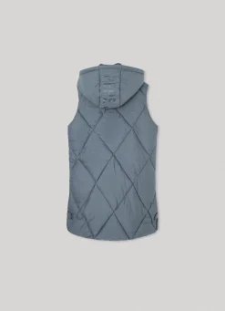 Girl Pepe Jeans Quilted Hooded Vest