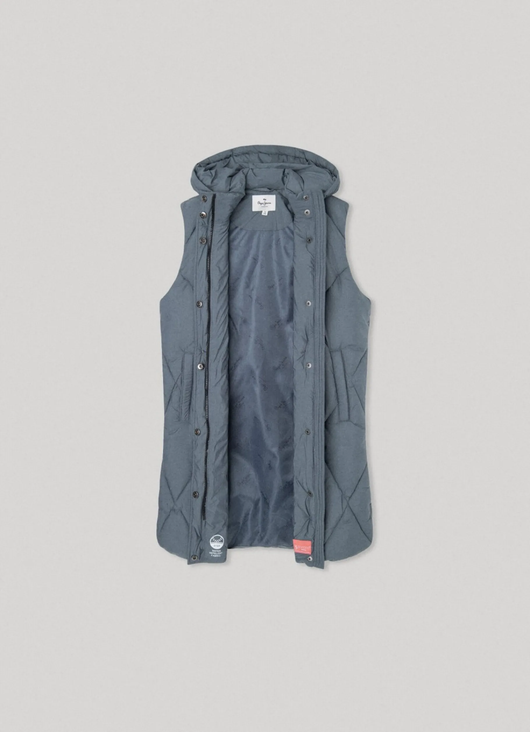 Girl Pepe Jeans Quilted Hooded Vest