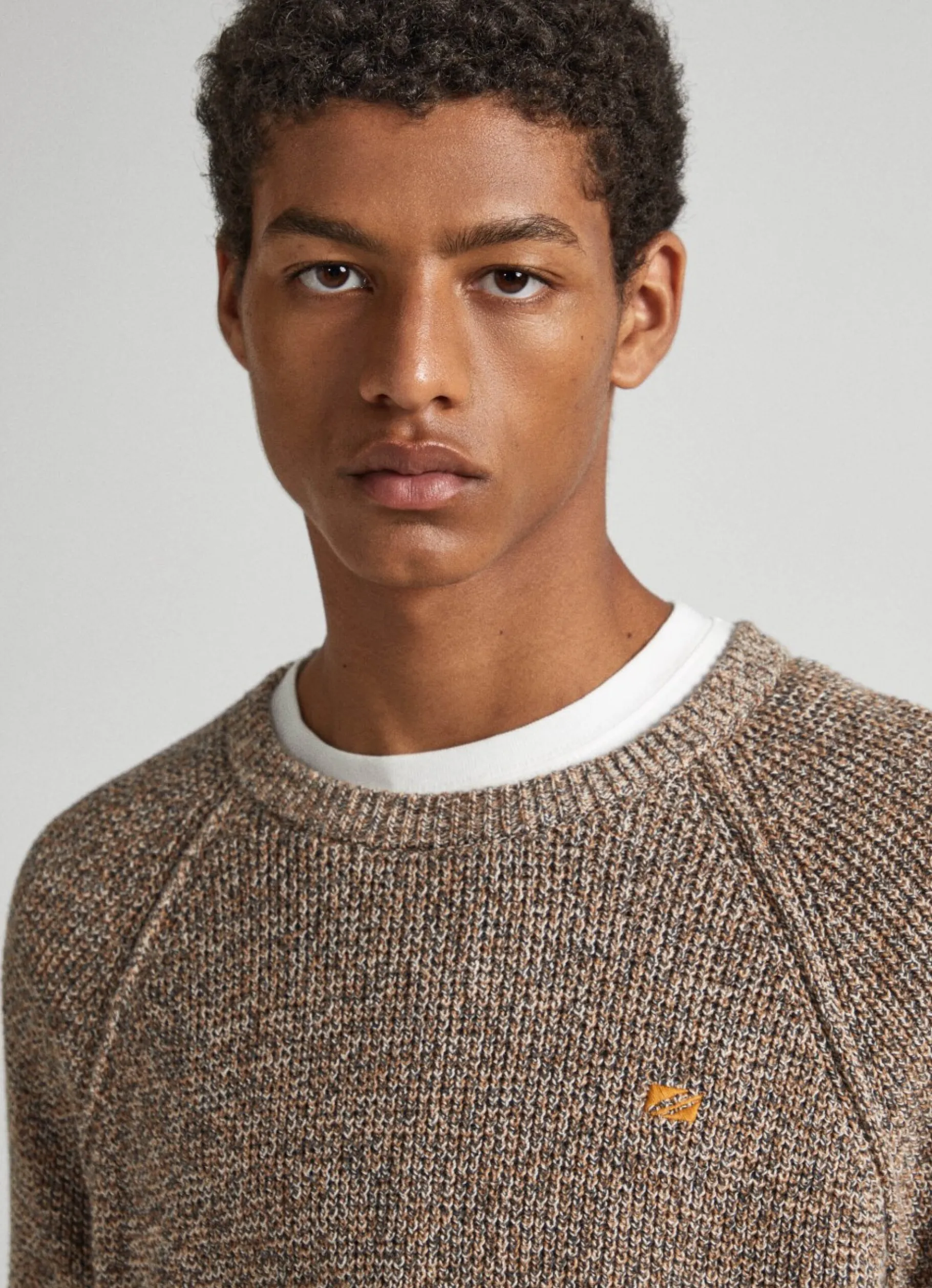 Men Pepe Jeans Raglan Sleeve Cotton Sweatshirt