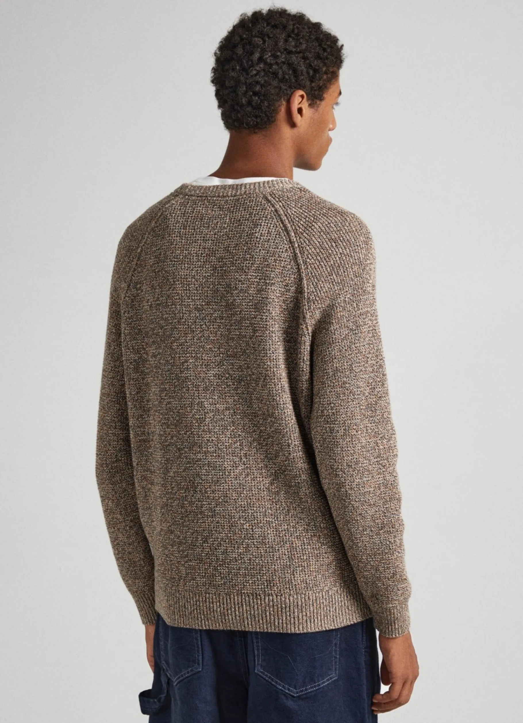 Men Pepe Jeans Raglan Sleeve Cotton Sweatshirt