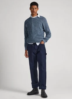 Men Pepe Jeans Raglan Sleeve Cotton Sweatshirt