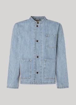 Men Pepe Jeans Railroad Stripe Jacket