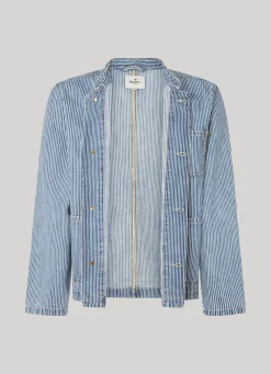 Men Pepe Jeans Railroad Stripe Jacket