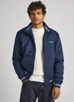 Men Pepe Jeans Recycled Fabric Bomber Jacket