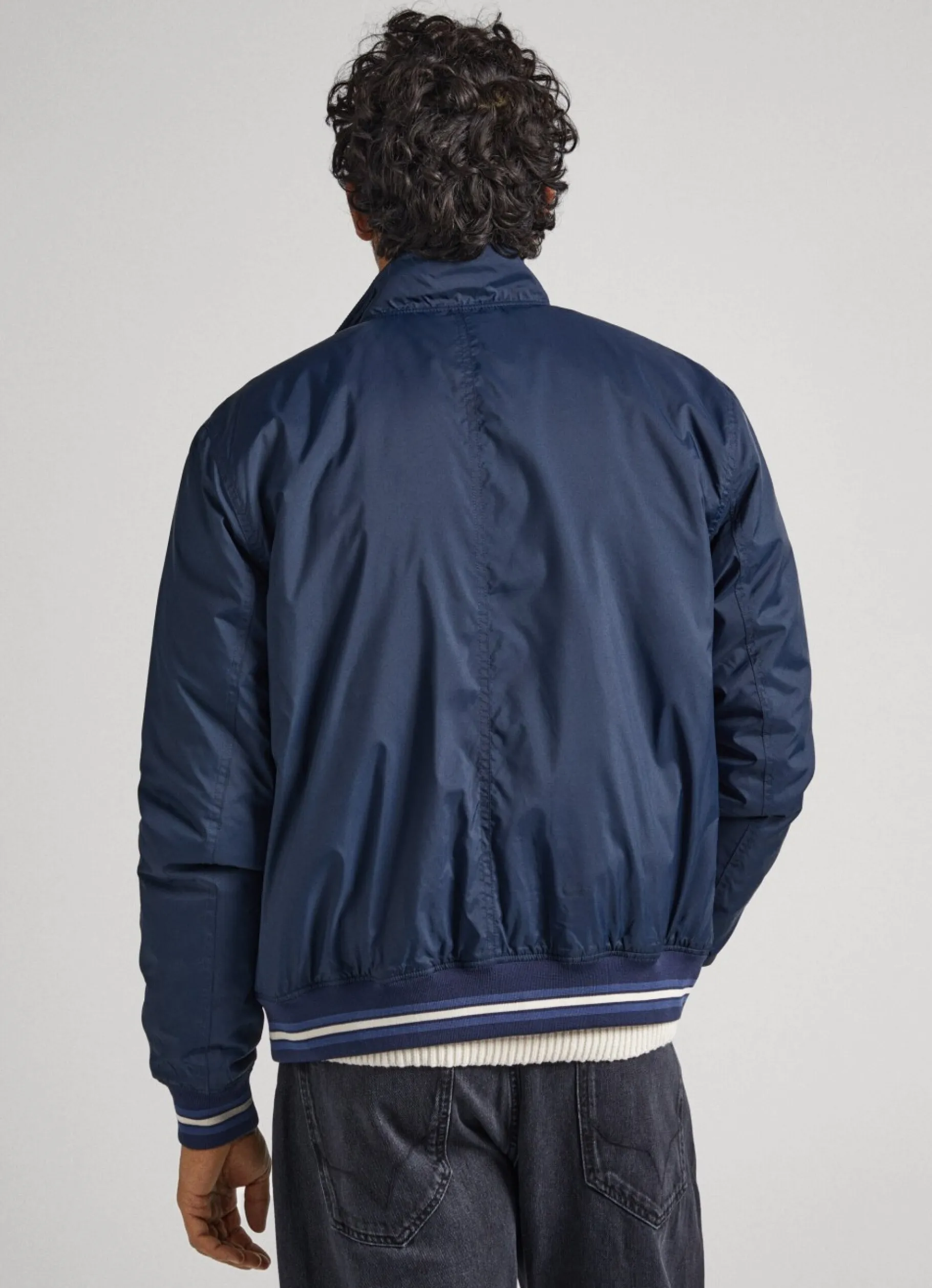 Men Pepe Jeans Recycled Fabric Bomber Jacket
