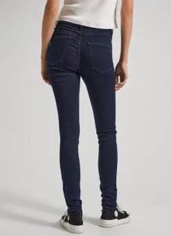 Women Pepe Jeans Regent Skinny Fit High-Rise Jeans