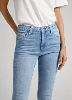 Women Pepe Jeans Regent Skinny Fit High-Rise Jeans
