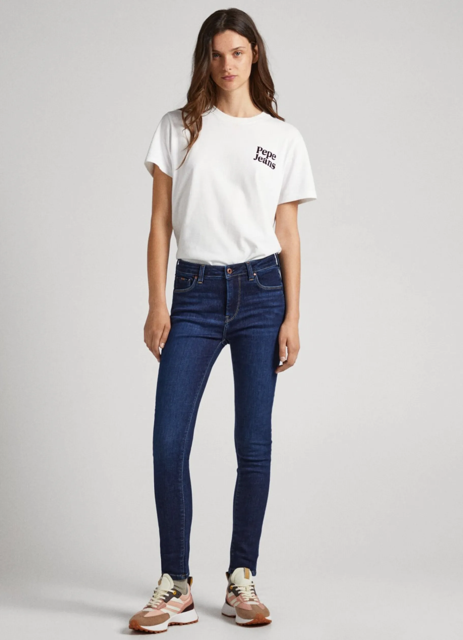 Women Pepe Jeans Regent Skinny Fit High-Rise Jeans