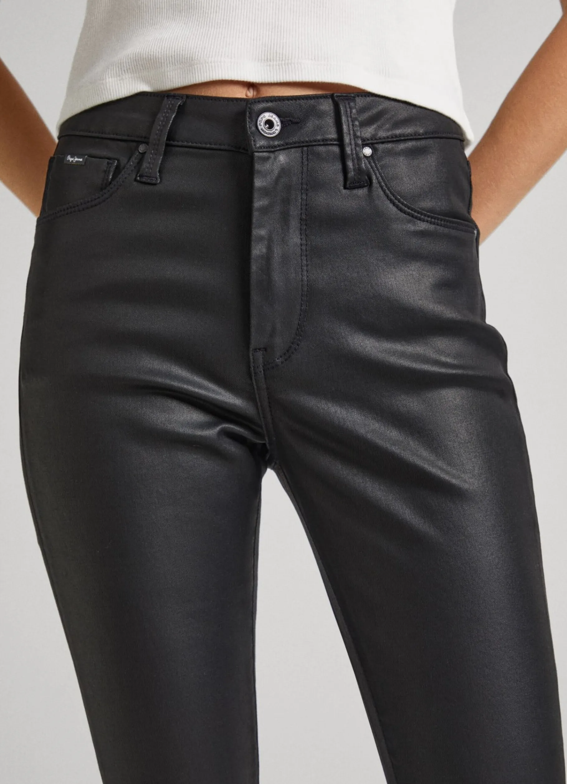 Women Pepe Jeans Regent Skinny Fit High-Waist Jeans