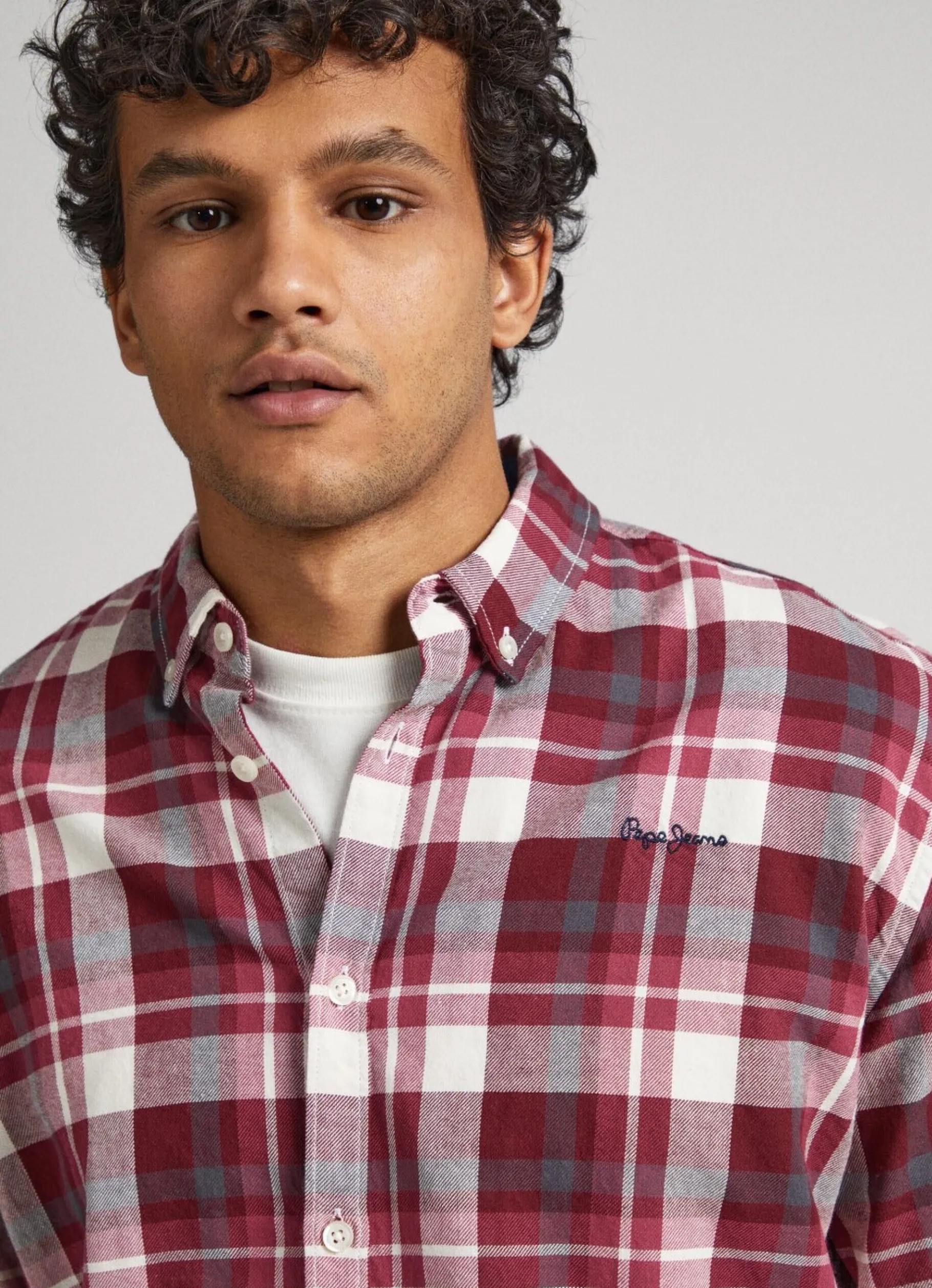 Men Pepe Jeans Regular Fit Check Shirt
