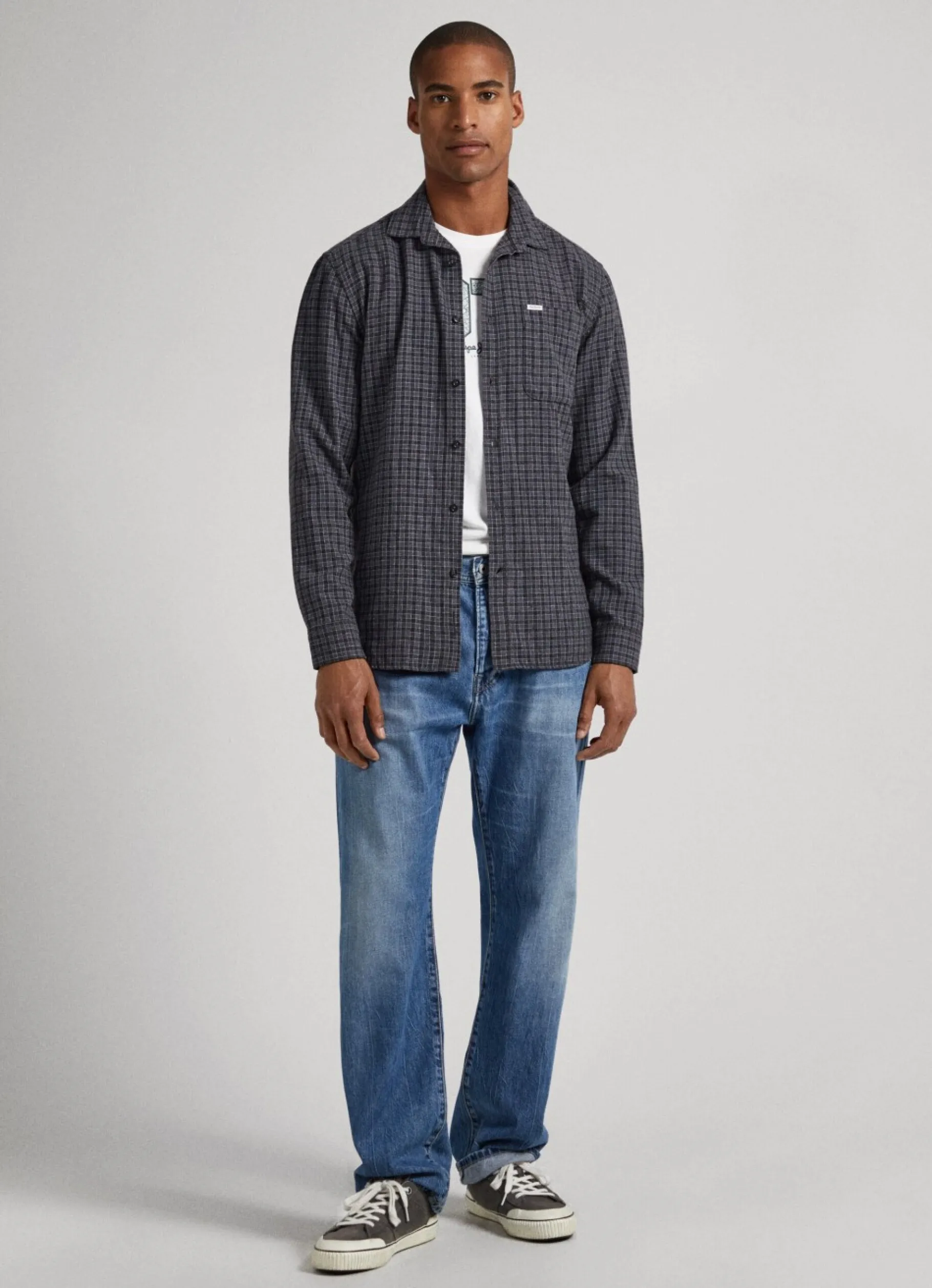 Men Pepe Jeans Regular Fit Checked Shirt