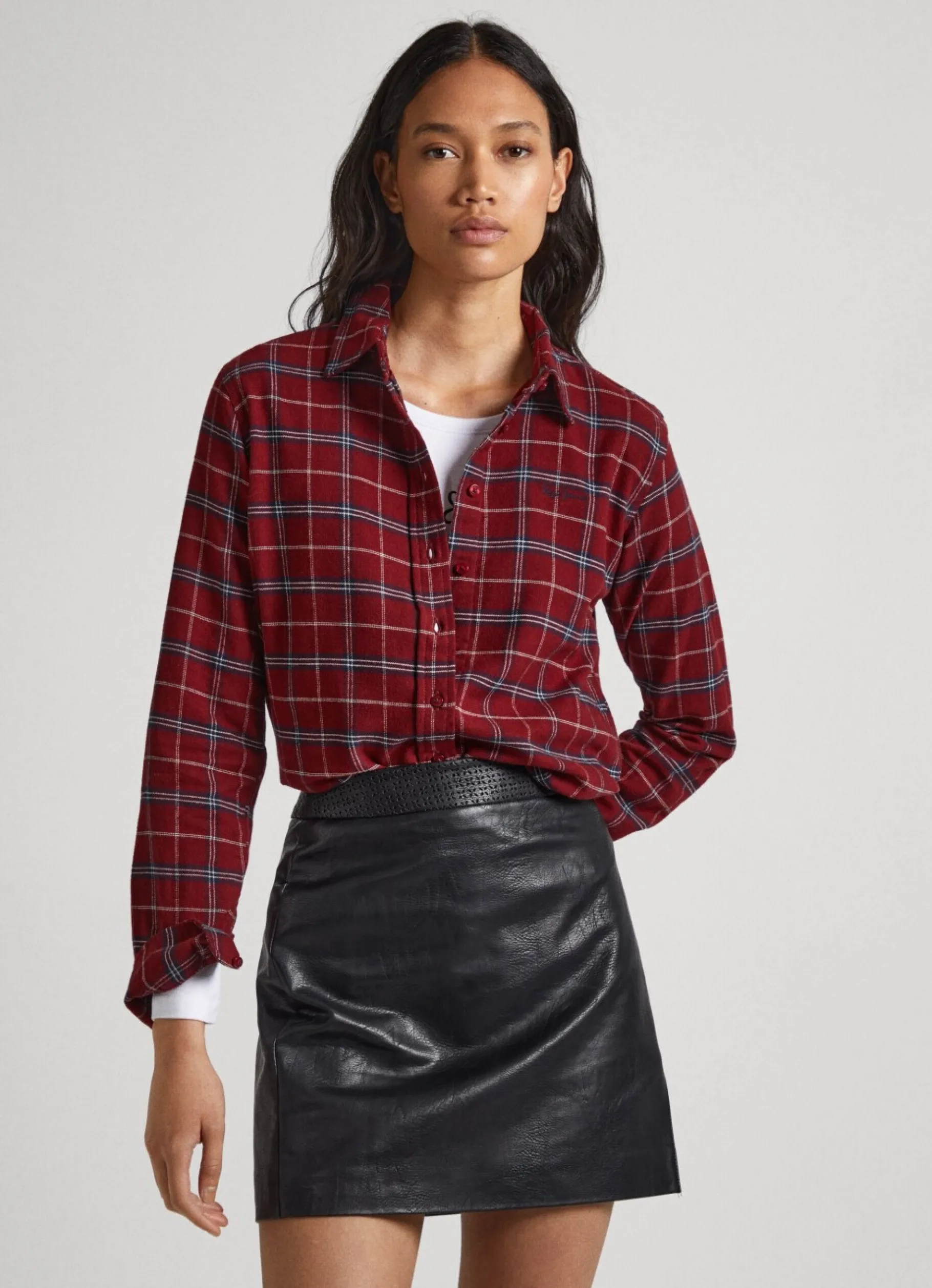 Women Pepe Jeans Regular Fit Checked Shirt