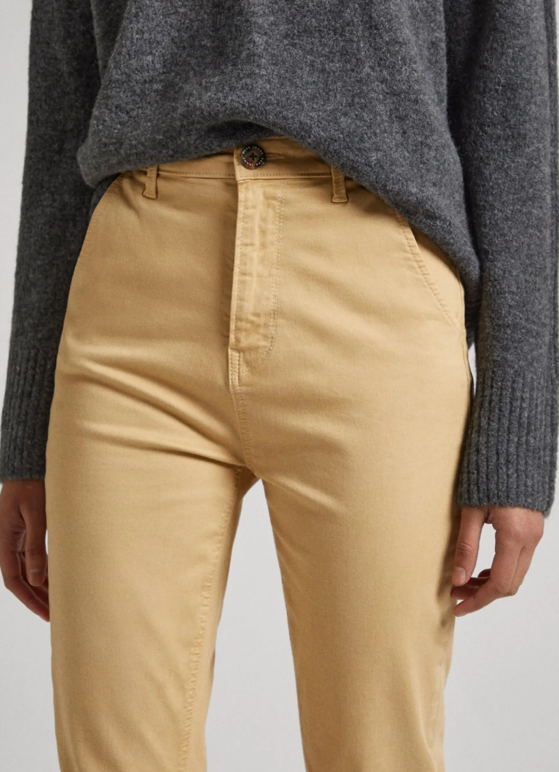 Women Pepe Jeans Regular Fit Chino Trousers