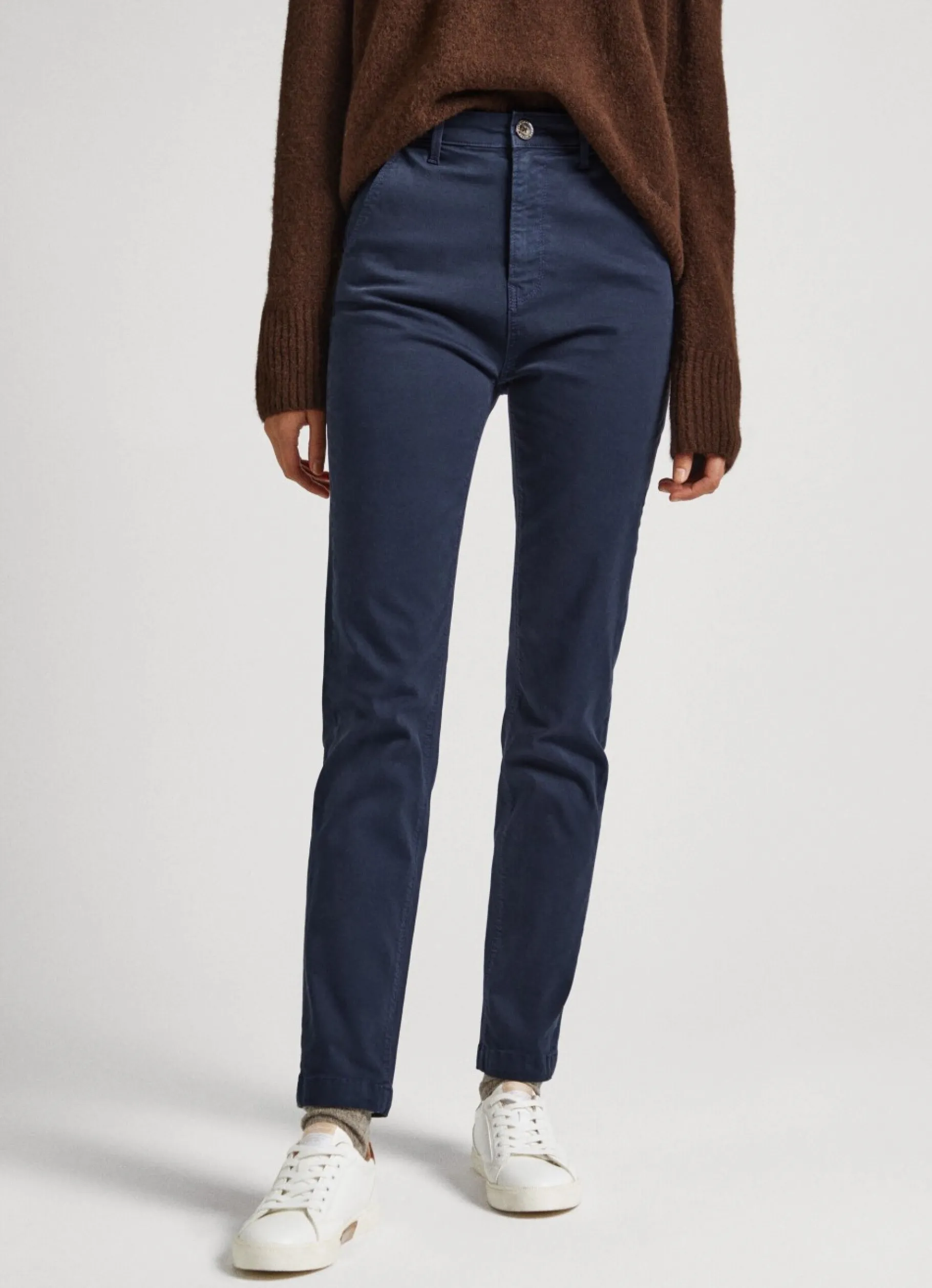 Women Pepe Jeans Regular Fit Chino Trousers